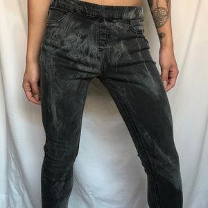 Southpole Black Acid Wash Jeggings